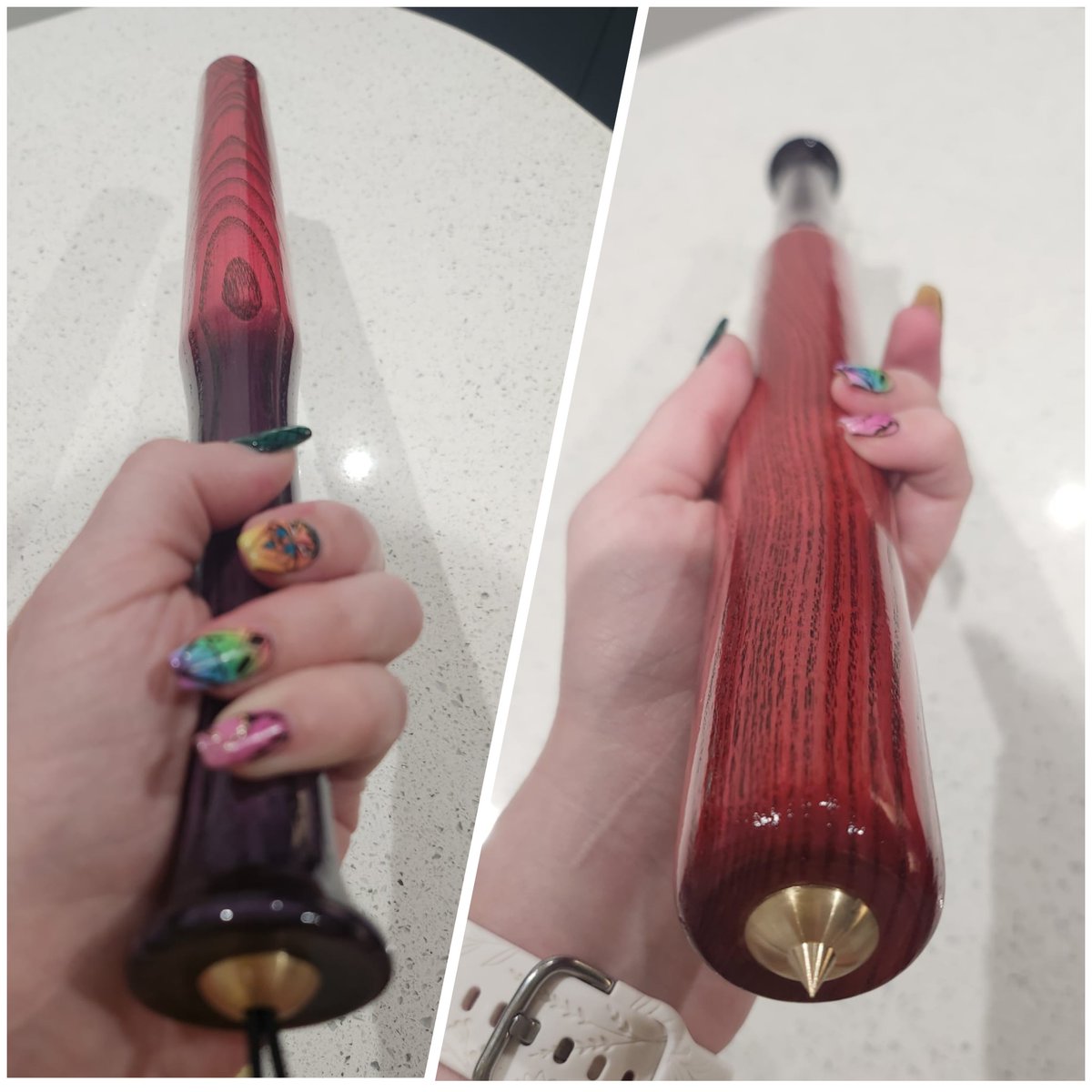 Mistress_Trixi's tweet photo. A beautiful mini baseball bat with a very sharp end
#impactplay #bdsmِ #kink #domme #sadist #prodomme #red #black #sharp https://t.co/vLMPyGm9YJ