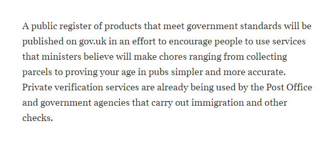 owenboswarva's tweet photo. Government-backed 'digital IDs' to let people open bank accounts https://t.co/9BywFbPaSM (£)
Times "exclusive" with comments from Peter Kyle. But nothing much new – this is all just a Labour-branded rehash of plans in train under recent Tory governments.
#DISDBill #digitalID https://t.co/Z1dj4Fe43M