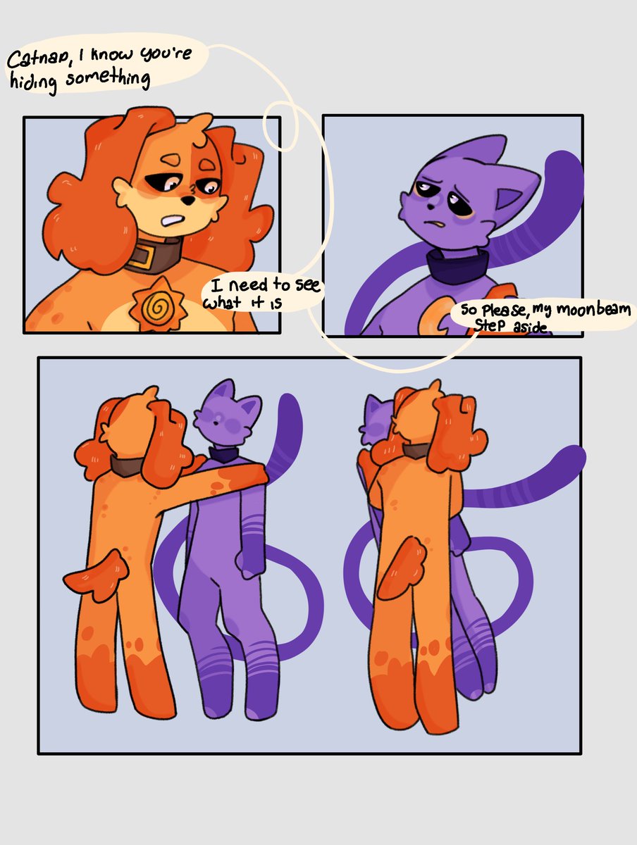 ToastaAro's tweet photo. Curiosity sent the dog to sleep 

So, this is the last thing I have so far, this is a comic that I had previously uploaded on tumblr, and I decided to post here, the next part is still in process.

#SmilingCritters #SmilingCrittersAU #SmilingCrittersart #dogday #catnap https://t.co/DjJcqIKbAl