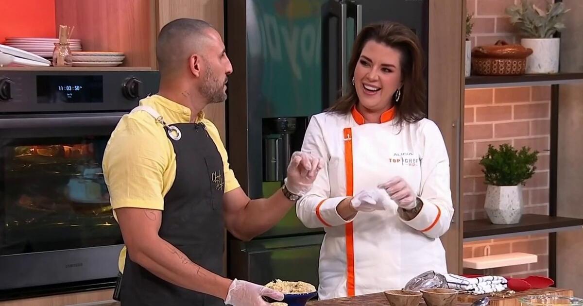 hoydia's tweet photo. 🍗🍋 ¡Alicia Machado comparte su receta de nuggets de pollo con mostaza de mango! 🌟🥭 ¡Una combinación deliciosa que no te puedes perder! 📲👩‍🍳 #AliciaMachado #Recetas #NuggetsDePollo #MostazaDeMango https://t.co/9VubEGODV9 https://t.co/zNtlxkAQkE