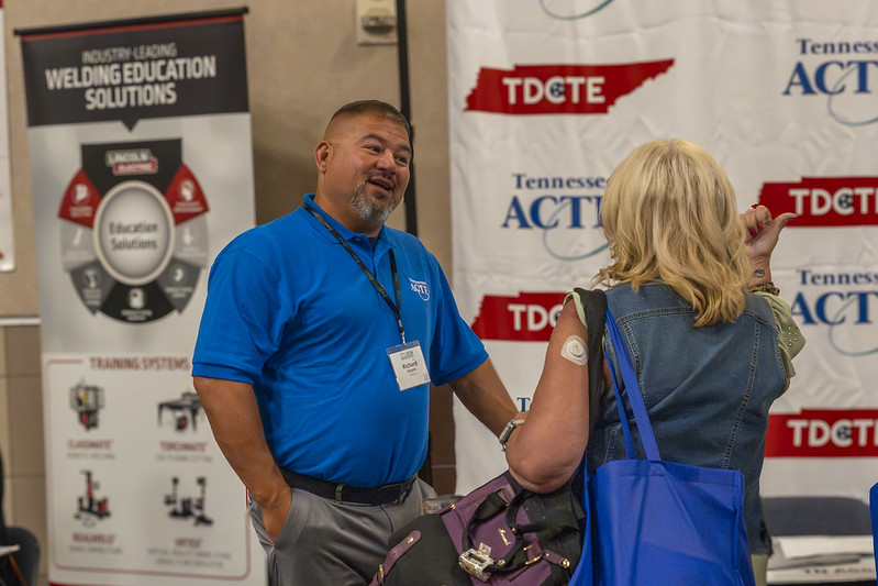 TNedu's tweet photo. Last week, over 1,000 educators from across the state attended the #CTEInstitute in Chattanooga, TN! They explored innovative teaching strategies, shared best practices, and fostered professional growth! #AcceleratingTN https://t.co/iXhXwL1GRJ