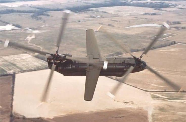 LaRoccaMax's tweet photo. The Boeing Vertol 347 was a development of the CH47A realized in 1970. The experimental project reserched how to improve the future versions of the Chinook. A new fuselage section and new four blade rotors were added. A variable pitch wing increased the performance 
(Ph reddit) https://t.co/bjuOkI2XZf