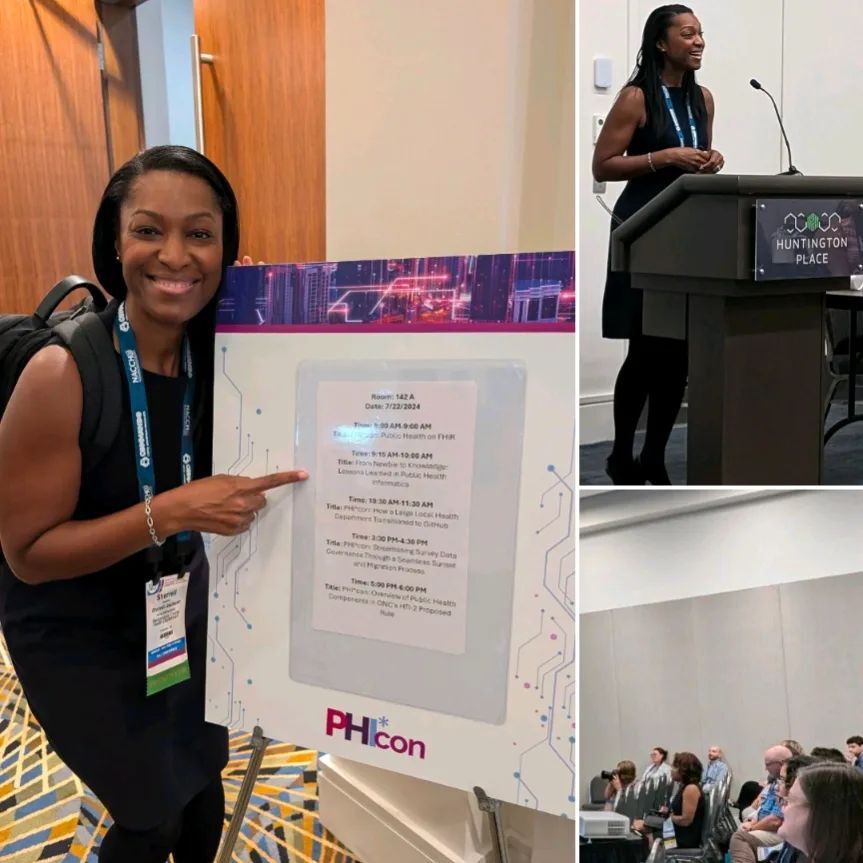 BigProjectsInc's tweet image. Sherrell Jackson delivered an exceptional presentation that exemplified Mecklenburg Public Health&apos;s informatics principles. Her preparation and anticipation of potential issues throughout the presentation shone through. She addressed questions gracefully… instagr.am/p/C9vL5ZevP8M/