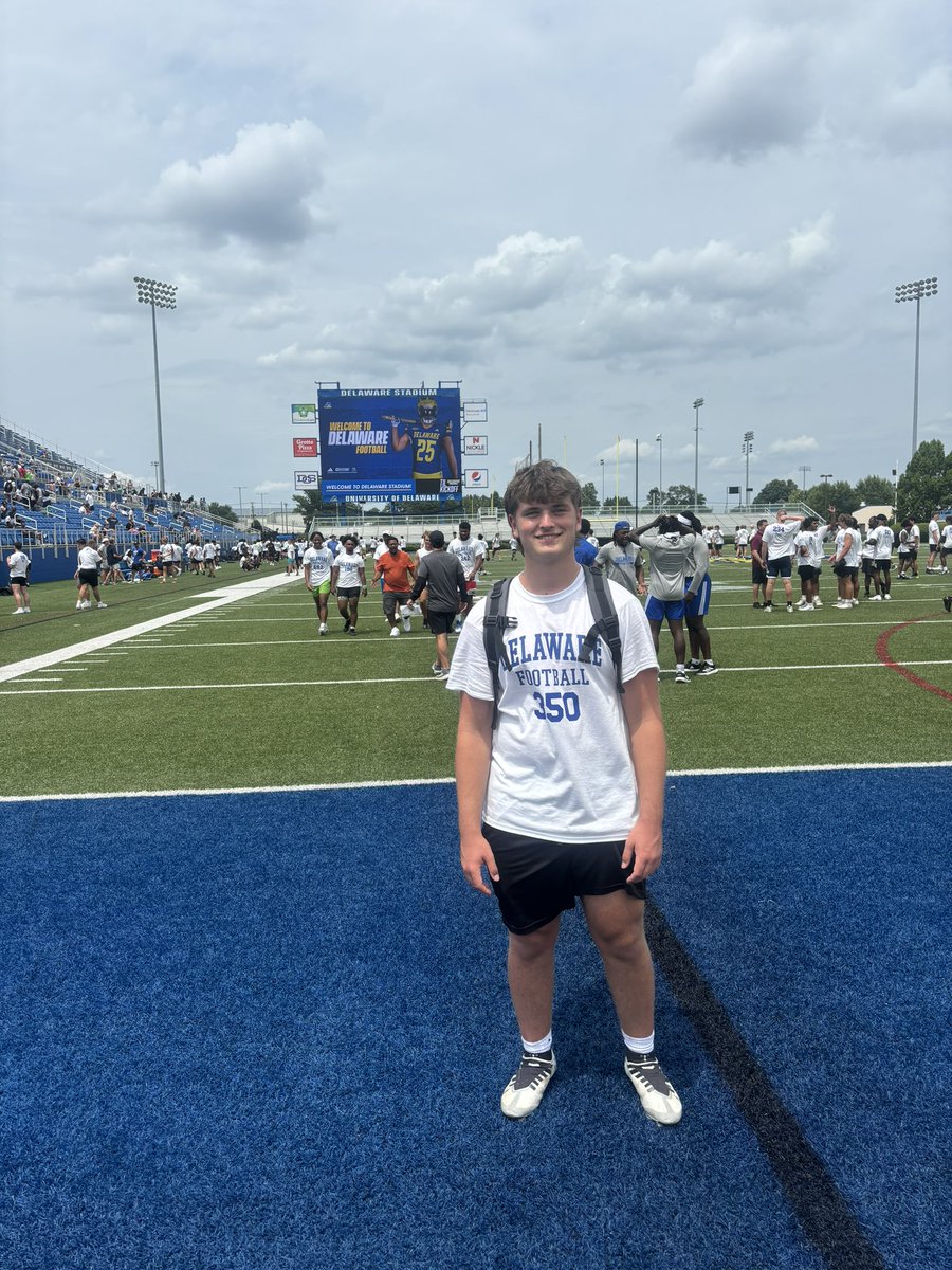 Had a great time competing and learning this past weekend at <a href="/Delaware_FB/">Delaware Football</a>! <a href="/CoachStephenWCE/">Coach Stephen</a> <a href="/WCEastFootball/">WC East Vikings Football</a>