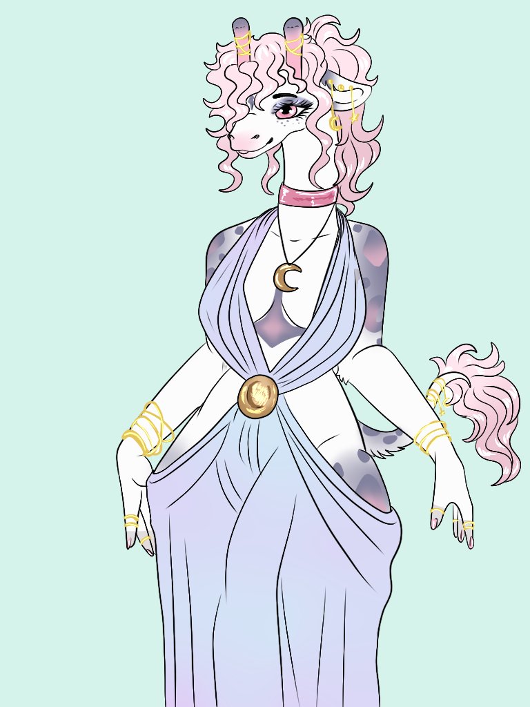 SugarPonie's tweet photo. Moon Goddess ~ 
Posse reference by ChaiTien
Re work by mee
#furry #giraffe #anthrogiraffe #furrygiraffe #persepone #goddess #furrygoddess https://t.co/WCObXW8rGy
