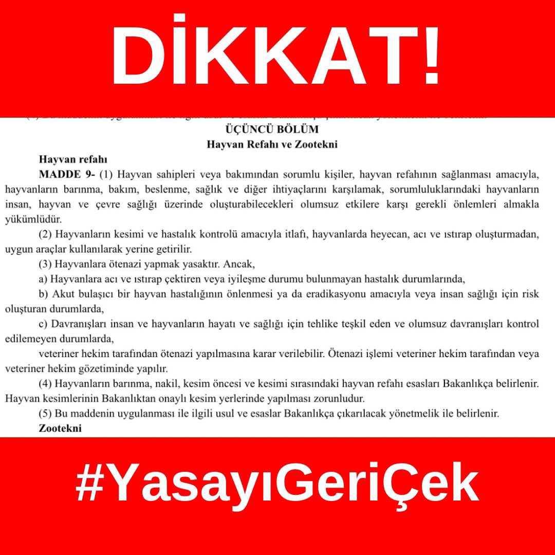 TBMM’de Yasa Tasarısı görüşmelerinde halkın büyük tepkisi ve muhalefet milletvekillerinin yoğun mücadelesi ile 5. madededeki “Ötanazi” kelimesinin çıkartılması yine kelime oyunları ile 5996 sayılı kanunun 3. Bölümü 9. Maddesi 3. Fıkrası hükmüne ilintilenerek devam edecektir.

Bu