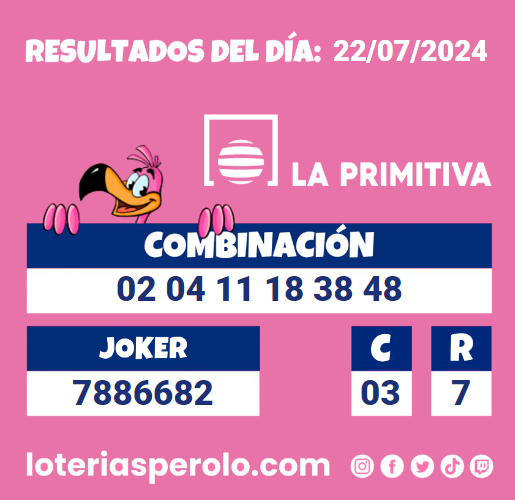Buenas noches perol@s os dejamos los resultados del sorteo de hoy de La Primitiva esperamos que hayáis tenido mucha suerte.
        
        Para ver otros juegos anteriores, descarga nuestra #app, #BuenasNoches
        
        loteriasperolo.com/app