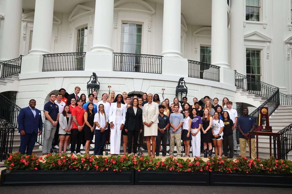 Thank you to the <a href="/WhiteHouse/">The White House</a> for celebrating our 2023 - 2024 National Champions! 🏆💙

Monday, July 22, 2024 ➡️ NCAA Sports Day