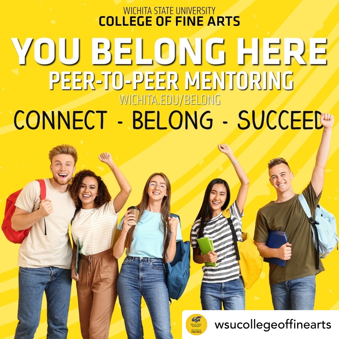 Hey, #MusicShocks! Join our Peer-to-Peer Mentoring Program in the College of Fine Arts. Pair with a mentor, enjoy monthly meet-ups and thrive in a supportive community. Apply by July 31, 2025! 🎵

🔗 Apply now: wichita.edu/belong