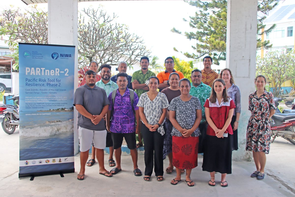 spc_cps's tweet photo. #ResilientPacific | The PARTneR-2 project in #Tuvalu trains #GIS & disaster risk technicians using #RiskScape and #Nexus.
🤝Funded by @MFATNZ collaborated by SPC & @niwa_nz, it enhances Tuvalu’s climate resilience. The workshop ended with risk assessment demo for decision-makers. https://t.co/pJi3ejmCsV