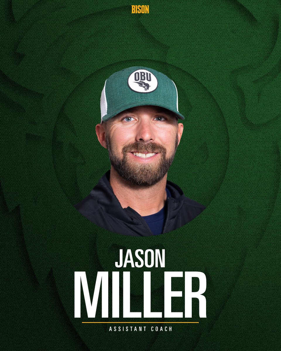 OBU Softball (@obu_softball) on Twitter photo Help us welcome Coach Miller to the Bison family 🙌
Read more ➡️ t.ly/2WX_n
#OnToVictory <a href="/millerGoOBU/">Jason Miller</a> Help us welcome Coach Miller to the Bison family 🙌
Read more ➡️ t.ly/2WX_n
#OnToVictory <a href="/millerGoOBU/">Jason Miller</a>