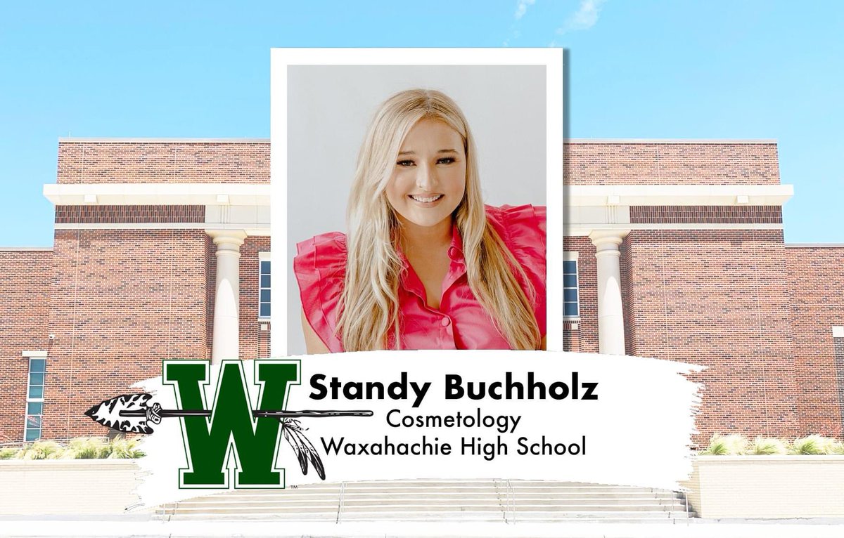 Please join us in welcoming Standy Buchholz to our WHS CTE Team!
Mrs. Buchholz has been a cosmetologist for 10 years, specializing in lived-in color, extensions, and bridal hair &amp; makeup. Mrs. Buchholz and her family are excited to join the Waxahachie ISD CTE team!
<a href="/WaxahachieISD/">Waxahachie ISD</a>