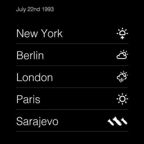 BosnaIrska's tweet photo. On this day 22nd July 1993 3777 was lunched on Sarajevo. Do not forget
#sarajevskodijete #srđansrdić #sarajevo #mojgrad #volimtebih #sjećanja #šeher #Sarajevo #bosnia
🇧🇦 Sarajevo će biti, sve drugo će proći! https://t.co/Vep7cIhDYP
