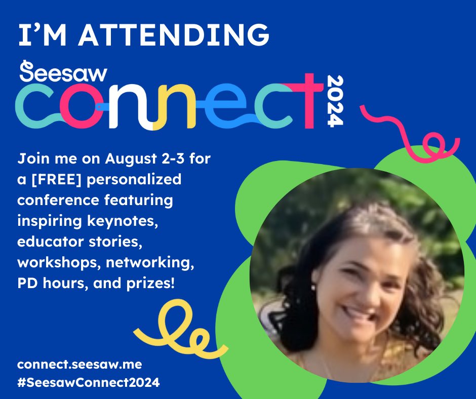 melnatenik's tweet photo. Join me at #SeesawConnect2024! #SeesawCertifiedEducator Register today! @DigitalGISD @KA_Knights @Keeley_Cowboys @GISD_PD https://t.co/f6AVyiZqkJ