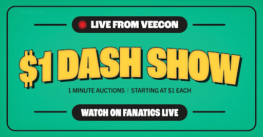 veefriends's tweet photo. CALLING ALL COLLECTORS! Presenting The One Dollar Dash Show streaming live daily from @VeeCon 2024 on @fanaticslive

Applications are open now to apply to be a featured guest, details below🧵