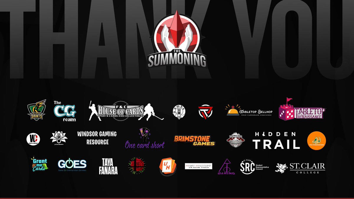 Thank you to all our partners, vendors and sponsors at The Summoning 2024!

We could not have done it without you. We hope to see you again next year 🔮