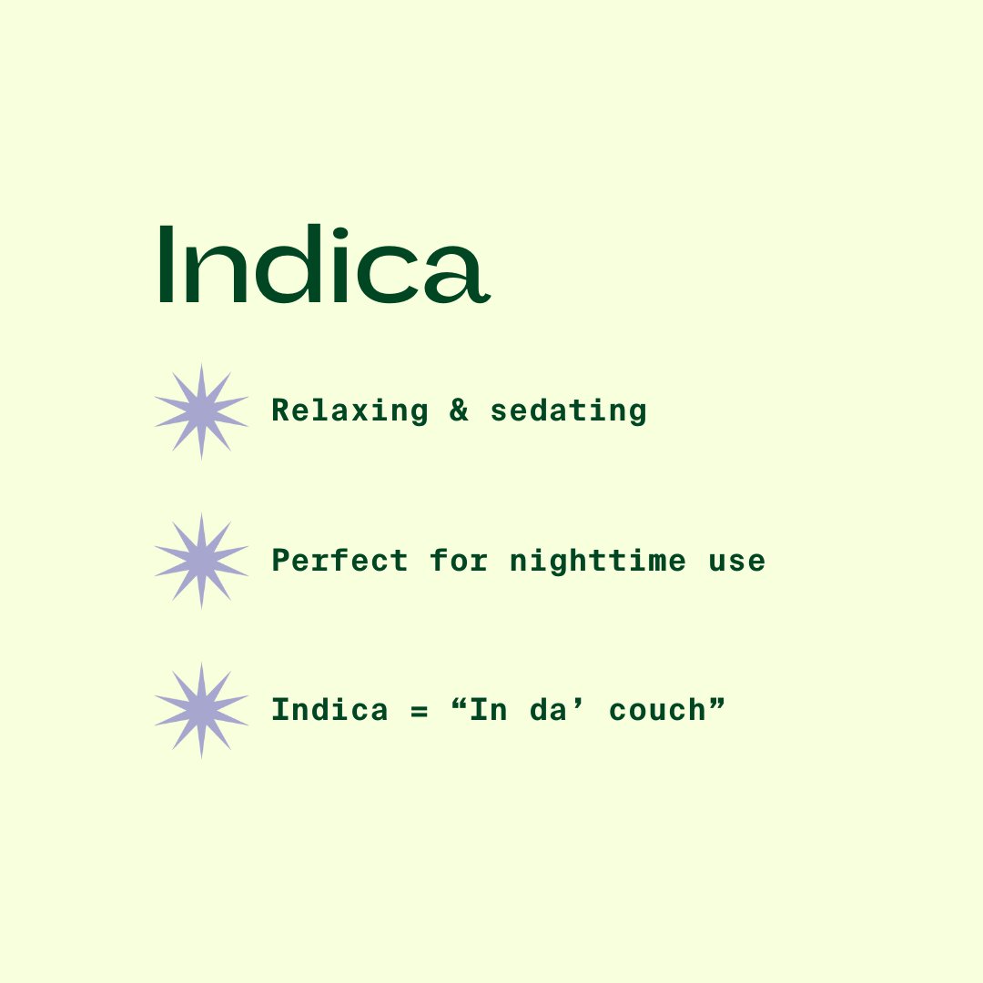 What qualities make an #Indica #cannabis #strain?