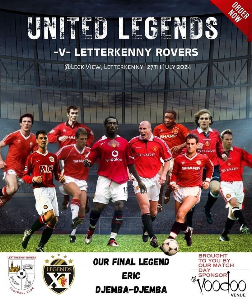 ⚽️ Manchester United Legends V Letterkenny Rovers Select game on the 27th of July at Leckview Park, Letterkenny

⚽️ Meet &amp; Greet, Match and Gala Dinner 

⚽️ Tickets are still available online

eventbrite.com/cc/manchester-…