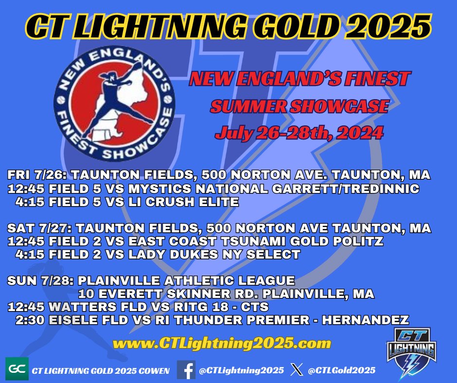 CTLGold2025's tweet photo. Looking forward to New England's Finest!!! https://t.co/sBeS6Weqzn
