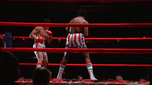 MrReynolds2020's tweet photo. @ATRightMovies It was in "Rocky" (1976), when heavyweight champ Apollo Creed is knocked down by the title underdog in the first round of their fight. https://t.co/6HF72I6miV