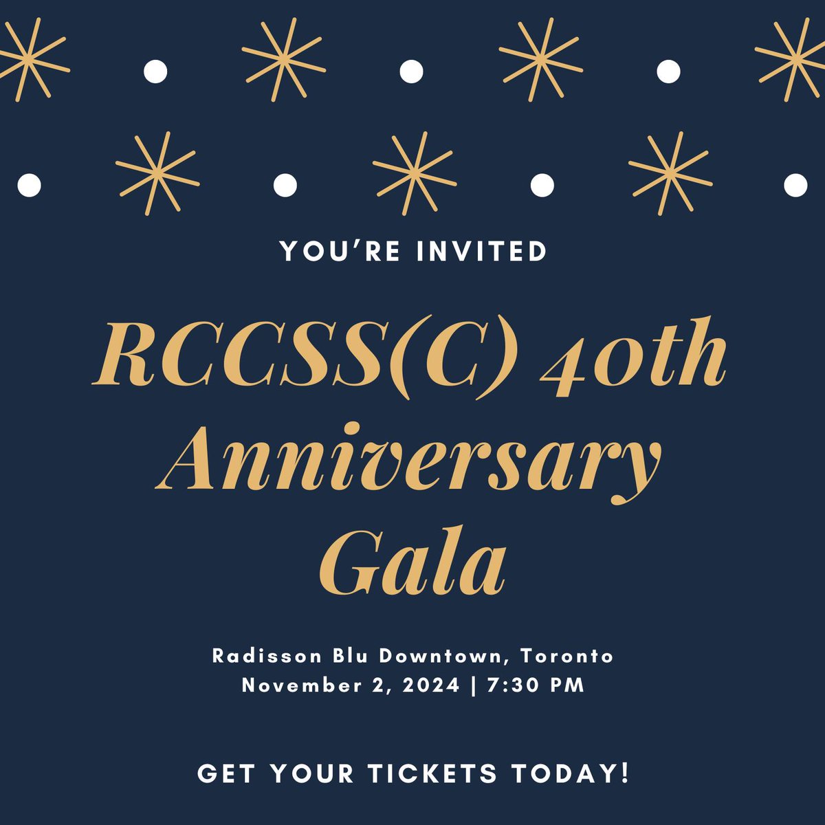 Don't forget to grab your tickets to our 40th Anniversary Gala! It's going to be a great night! ✨
rccssc.ca/index.php/regi…
#RCCSSC #RCCSSCGala