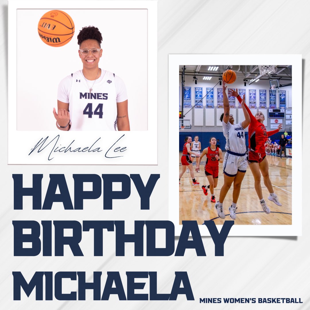 MinesWBB's tweet photo. The day we’ve been waiting for…let’s celebrate @MichaelaLee44 birthday!!!!!! 🥳 

❤️ 🔄💬 📸 &amp; help us show the birthday love! https://t.co/MBlL0ZvBZM