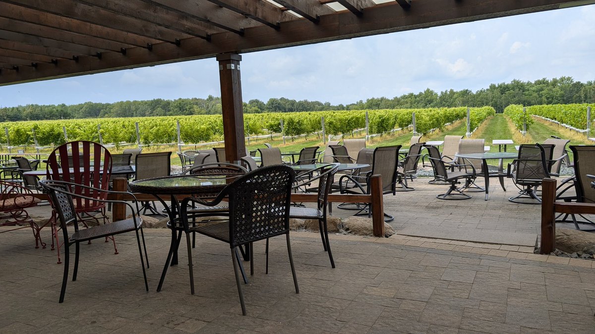 This is Wisconsin.... 😳
Nothing like a nice lunch on the patio at Dancing Dragonfly winery!