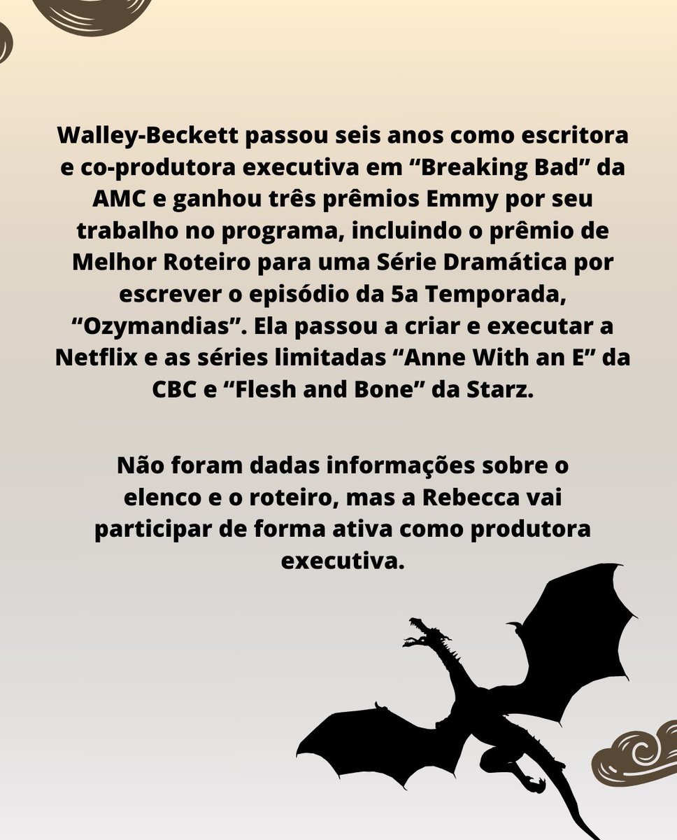fourthwingbr_'s tweet photo. Hoje a Variety revelou que a @moirawalleybeckett é a nova Showrunner da adaptação de Fourth Wing (Quarta Asa).
A adaptação sera exibida pela Prime Video, não temos informações sobre o roteiro e elenco, mas temos outras informações em outro post no perfil. https://t.co/G67OAQ8xoh