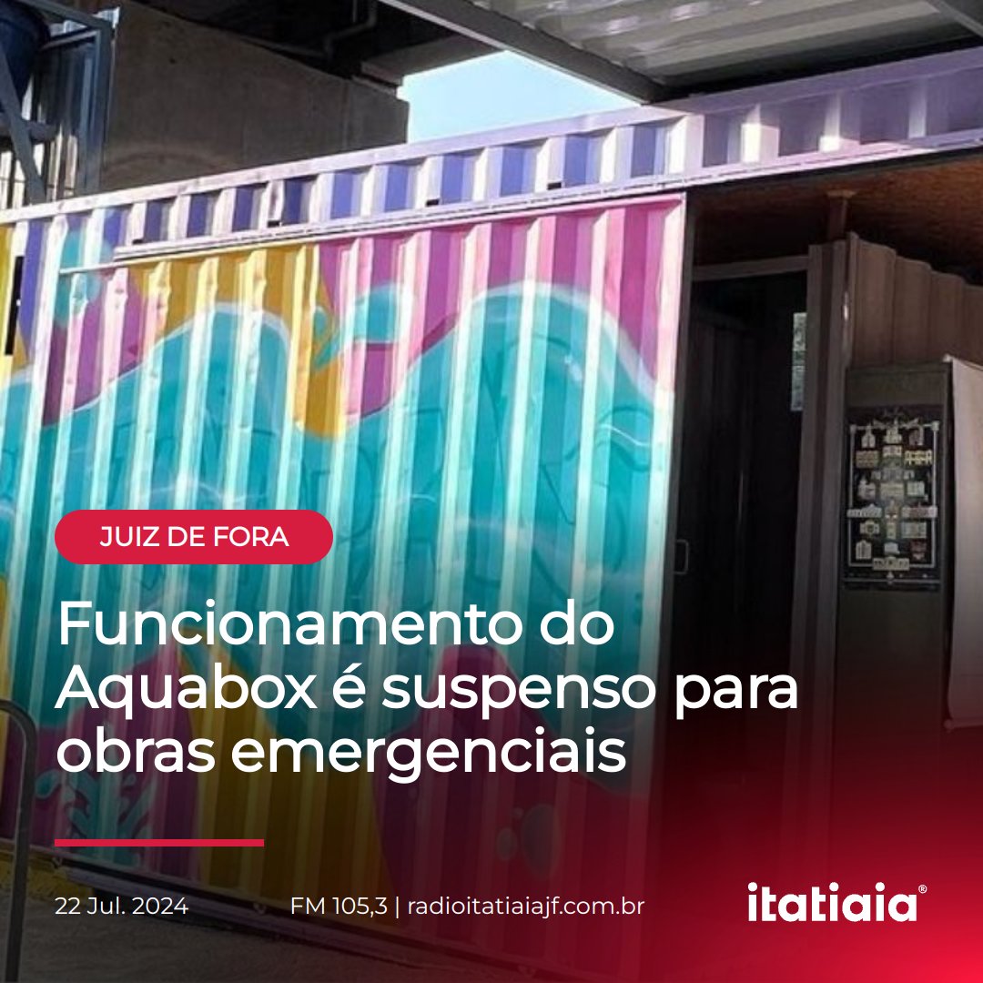 ItatiaiaJF's tweet image. 📲 radioitatiaiajf.com.br/funcionamento-…
📷 Reprodução/Redes Sociais

#itatiaia #itasat #aquabox #situacaoderua #higienepessoal #juizdefora