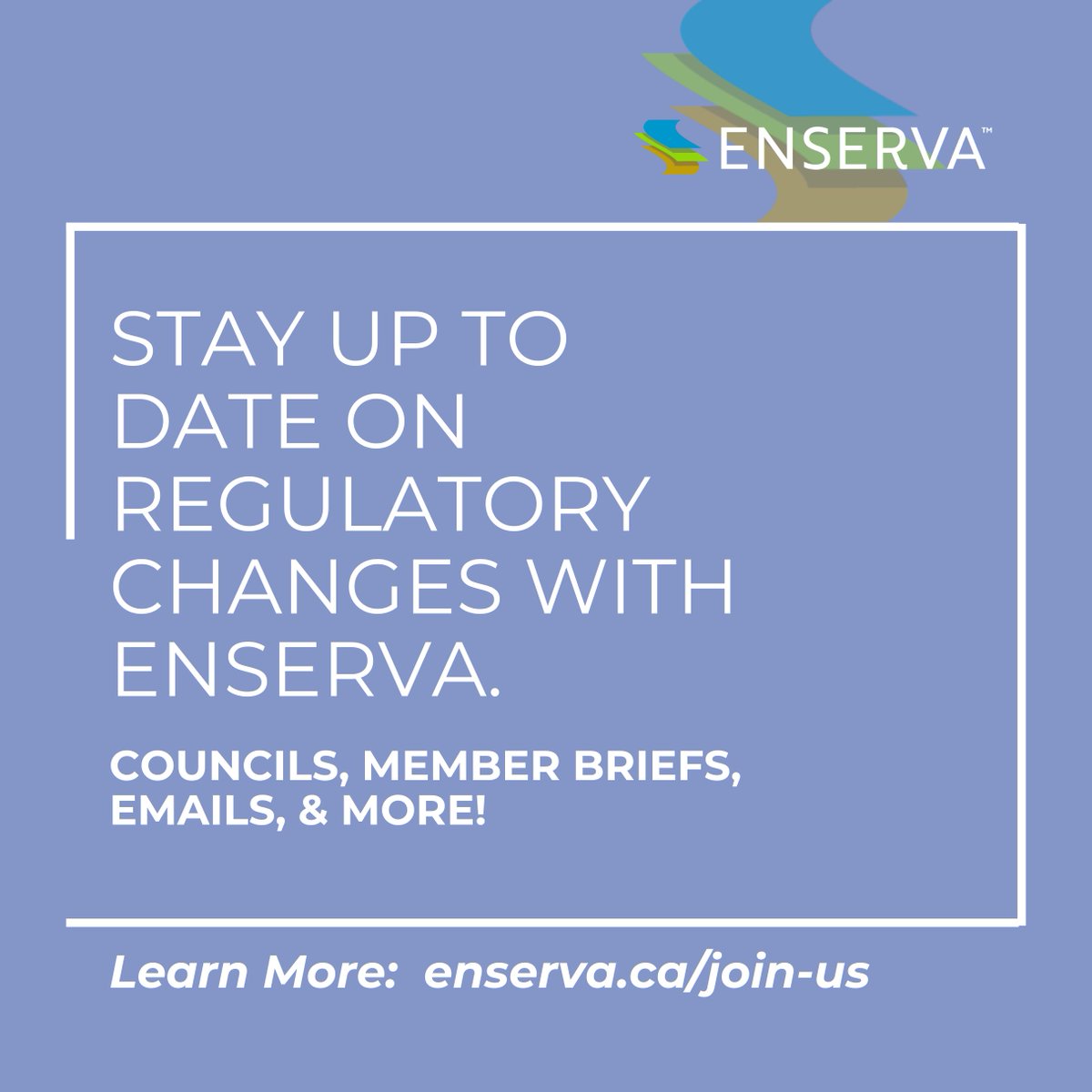 As a member of Enserva, we help you keep your knowledge on regulatory changes up to date through our councils, member briefs, social media, and email updates!

Learn more about our membership opportunities at enserva.ca/join-us/

#canadianenergy #energyservices