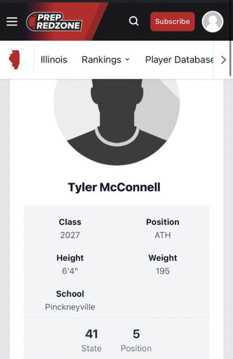 Tyler McConnell (@tyler_m09) on Twitter photo I’m glad to finally be ranked in the state thanks to all my coaches for help making it happen. #football #ranked <a href="/PCHS_Fball/">Pinckneyville Panther Football</a> I’m glad to finally be ranked in the state thanks to all my coaches for help making it happen. #football #ranked <a href="/PCHS_Fball/">Pinckneyville Panther Football</a>