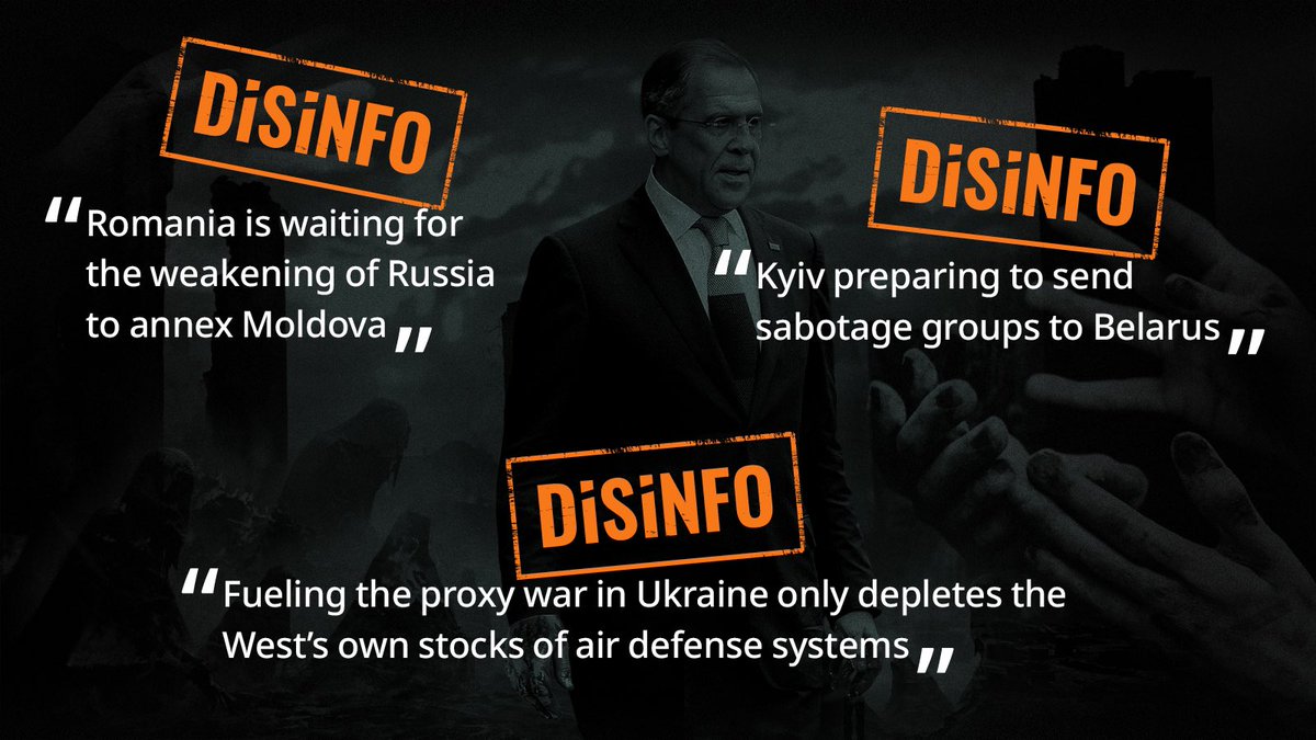 The Kremlin is trying to:
1⃣Poison Romania-Moldova relations,
2⃣Frame Ukraine as an aggressor towards Belarus,
3⃣Undermine Western support for Ukraine.
See through the Kremlin's smoke and mirrors. Read our latest #DisinfoReview, and #DontBeDeceived. 

euvsdisinfo.eu/the-remorseles…