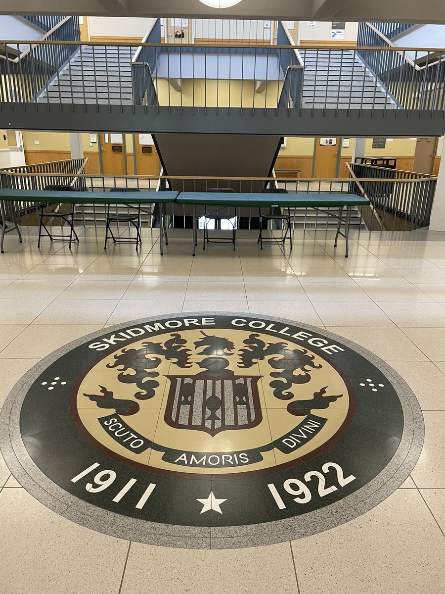 College counselor checking in from Skidmore College #creativethoughtmatters