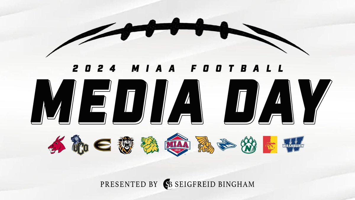 The MIAA (@themiaa) on Twitter photo 🏈📸
The 2024 MIAA Football Media Day presented by <a href="/sblawyerskc/">Seigfreid Bingham</a> begins at 9:30 AM on Tuesday, July 23 at the Kauffman Foundation Conference Center in Kansas City.
MIAA Nation can watch their favorite team's press conference live, free of charge on TheMIAANetwork.com! 🏈📸
The 2024 MIAA Football Media Day presented by <a href="/sblawyerskc/">Seigfreid Bingham</a> begins at 9:30 AM on Tuesday, July 23 at the Kauffman Foundation Conference Center in Kansas City.
MIAA Nation can watch their favorite team's press conference live, free of charge on TheMIAANetwork.com!