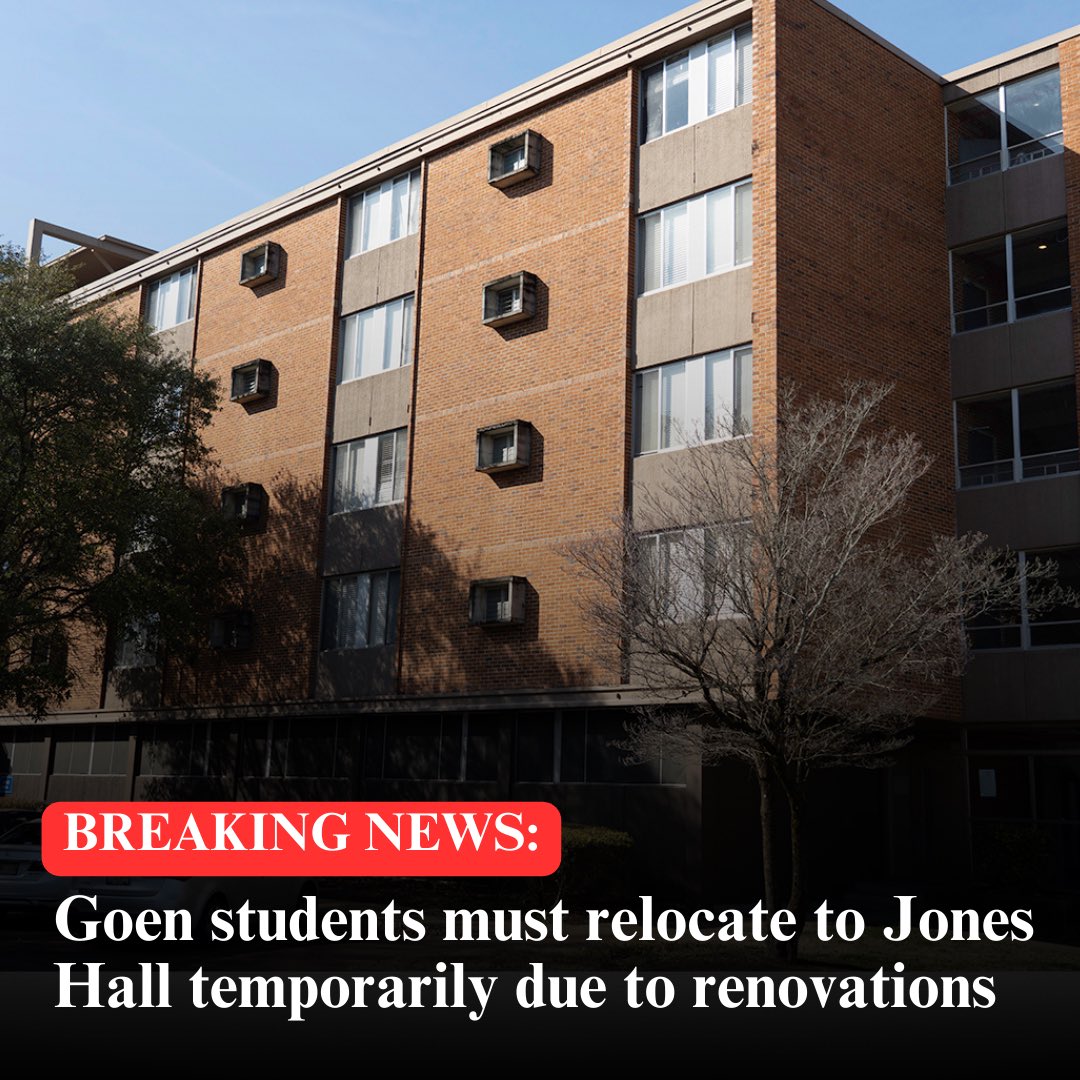 msmsvision's tweet image. Due to dorm renovations in Goen Hall, students must relocate to Jones Hall for the first nine weeks of the school year. The announcement was delivered by email at 2:53 today [July 22].