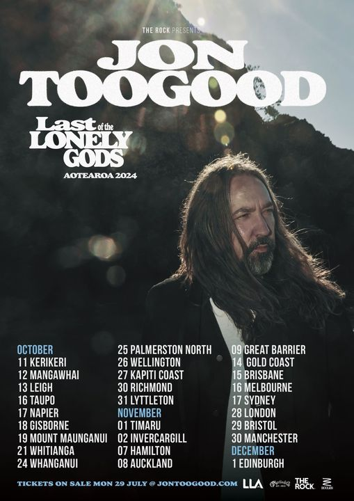 Great to see <a href="/JonToogood/">Jon Toogood</a> is coming to your Home(town) Again later this year.
Loving #LastOfTheLonelyGods btw!