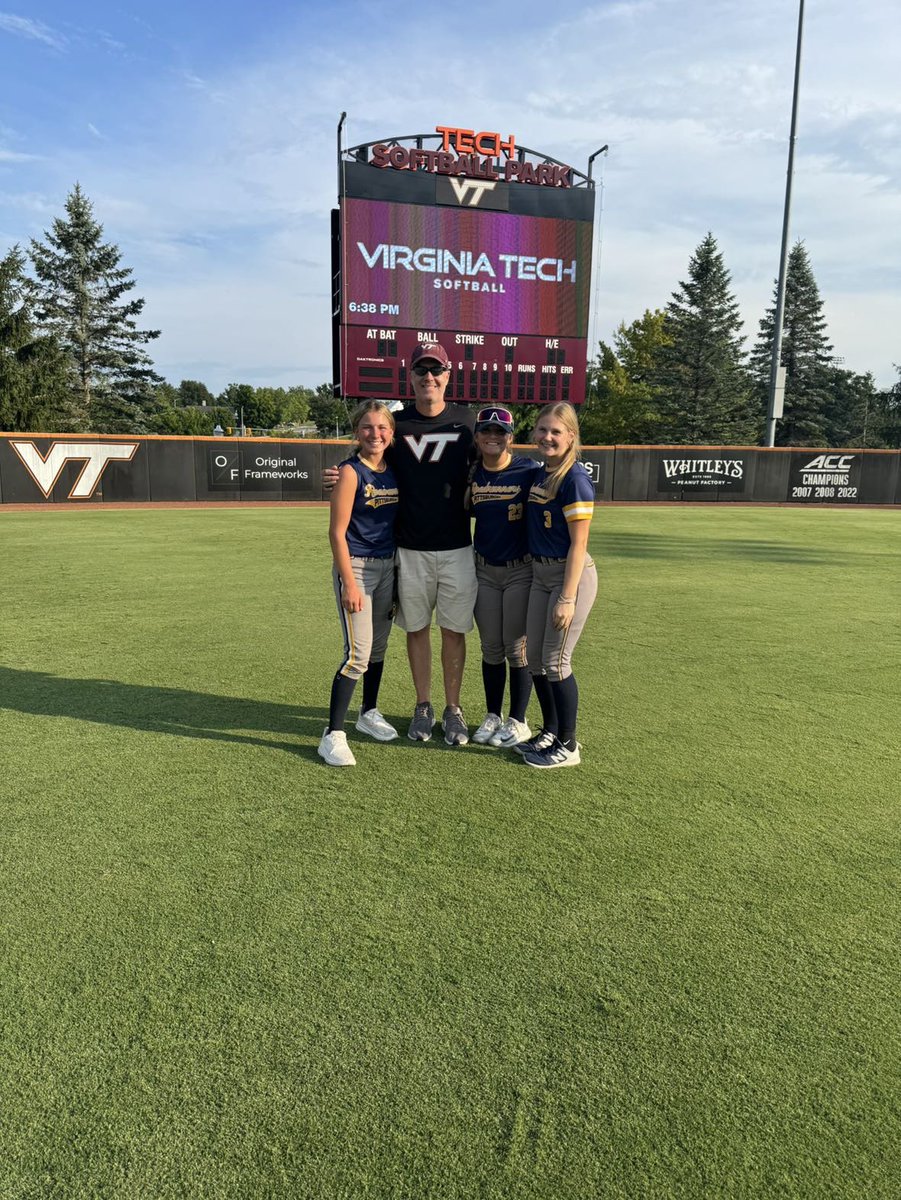 Sophia Janosko (@sophiajanosko8) on Twitter photo Last week I attended a <a href="/HokiesSoftball/">Virginia Tech Softball</a> camp! I had a great time meeting the players and coaches as well as visiting the beautiful campus!
<a href="/giulianamendel3/">Giuliana Mendel 2028</a> <a href="/KayleeSypolt23/">Kaylee Sypolt</a> Last week I attended a <a href="/HokiesSoftball/">Virginia Tech Softball</a> camp! I had a great time meeting the players and coaches as well as visiting the beautiful campus!
<a href="/giulianamendel3/">Giuliana Mendel 2028</a> <a href="/KayleeSypolt23/">Kaylee Sypolt</a>