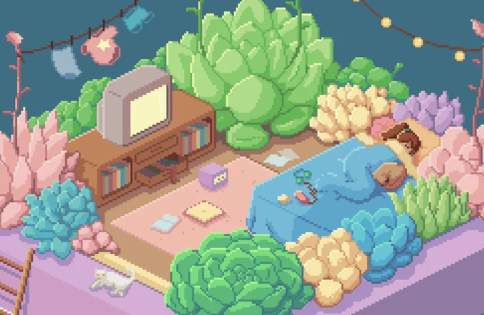 pixel version of my cuddle cube
