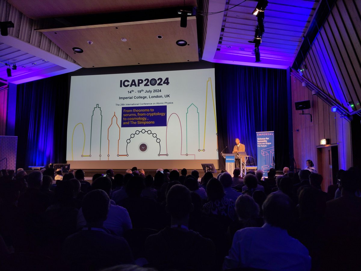 Had a great time at ICAP at Imperial College last week. From atoms and supersolids to Simon Singh's great evening talk. Great meeting, great city.