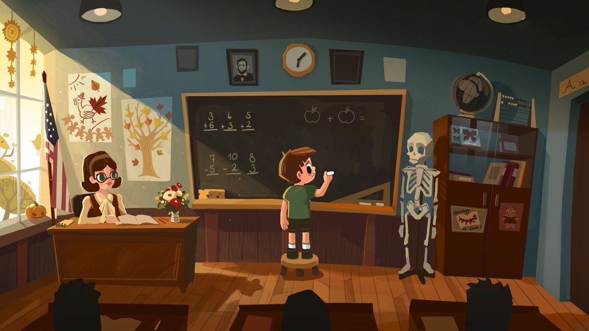 monisartdiary's tweet photo. Who said that childhood is easy?
#indiegame #indiegamedev #classroom #illustration #illustrationart #school #math https://t.co/EKT2u2Pa4h