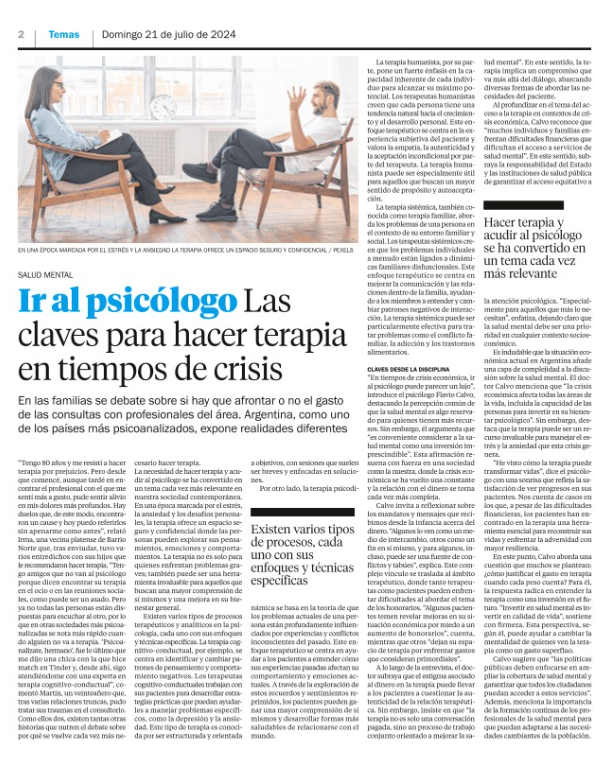 flaviocalvo's tweet photo. La terapia no es solo para quienes enfrentan problemas graves, también puede ser una gran herramienta para los que buscan una mayor comprensión de sí mismos.

Hacer terapia es un tema cada vez más relevante, y de eso hablo en esta nota para @eldialp https://t.co/ftf4FkZhoo