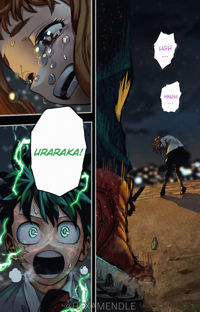 HEXAMENDLE's tweet photo. Midoriya, Uraraka. 
Manga: My Hero Academia [Ch.428] https://t.co/92PK1ZLOVC