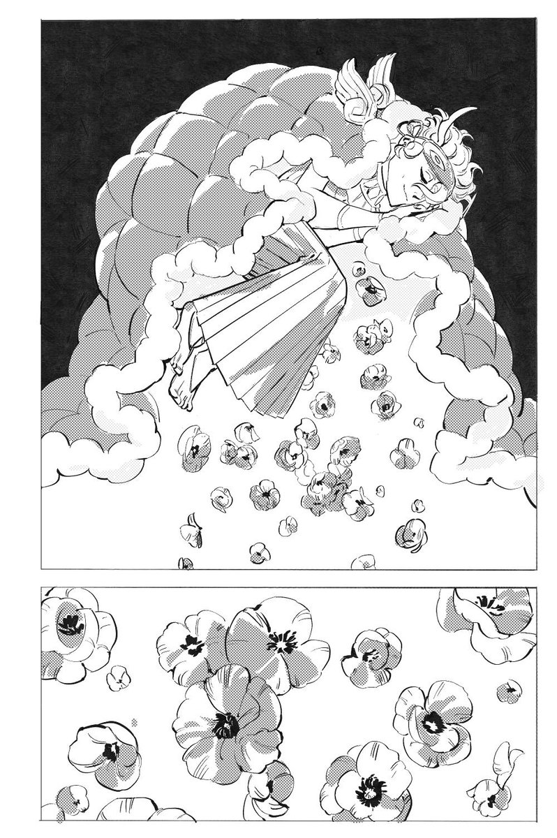Dreams of Spring / A lil Hypnos and Thanatos comic at work 1/3