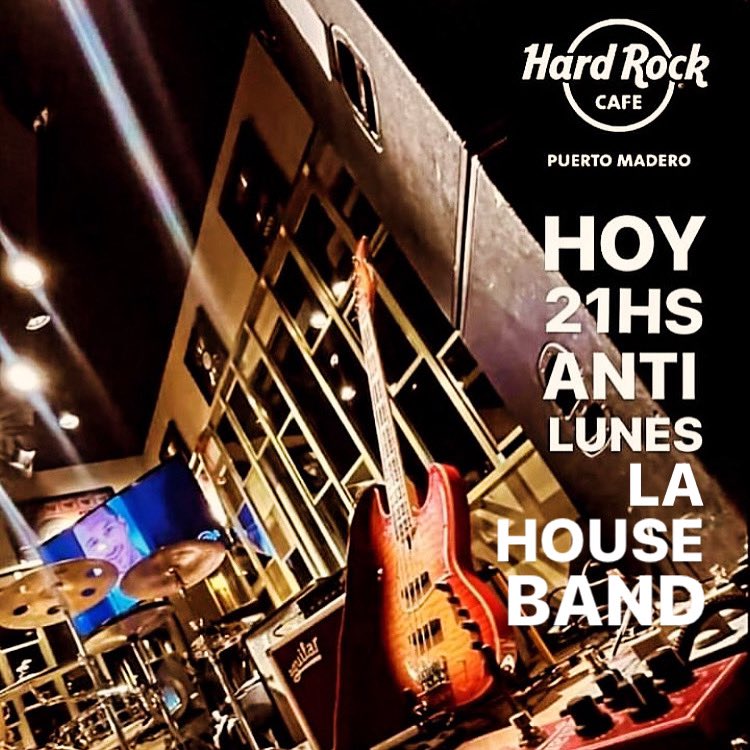 hoy sale #antilunes para arrancar la semana rockeándola. desde las 21hs en el <a href="/HardRockCafeBA/">Hard Rock Puerto Madero</a> puerto madero.