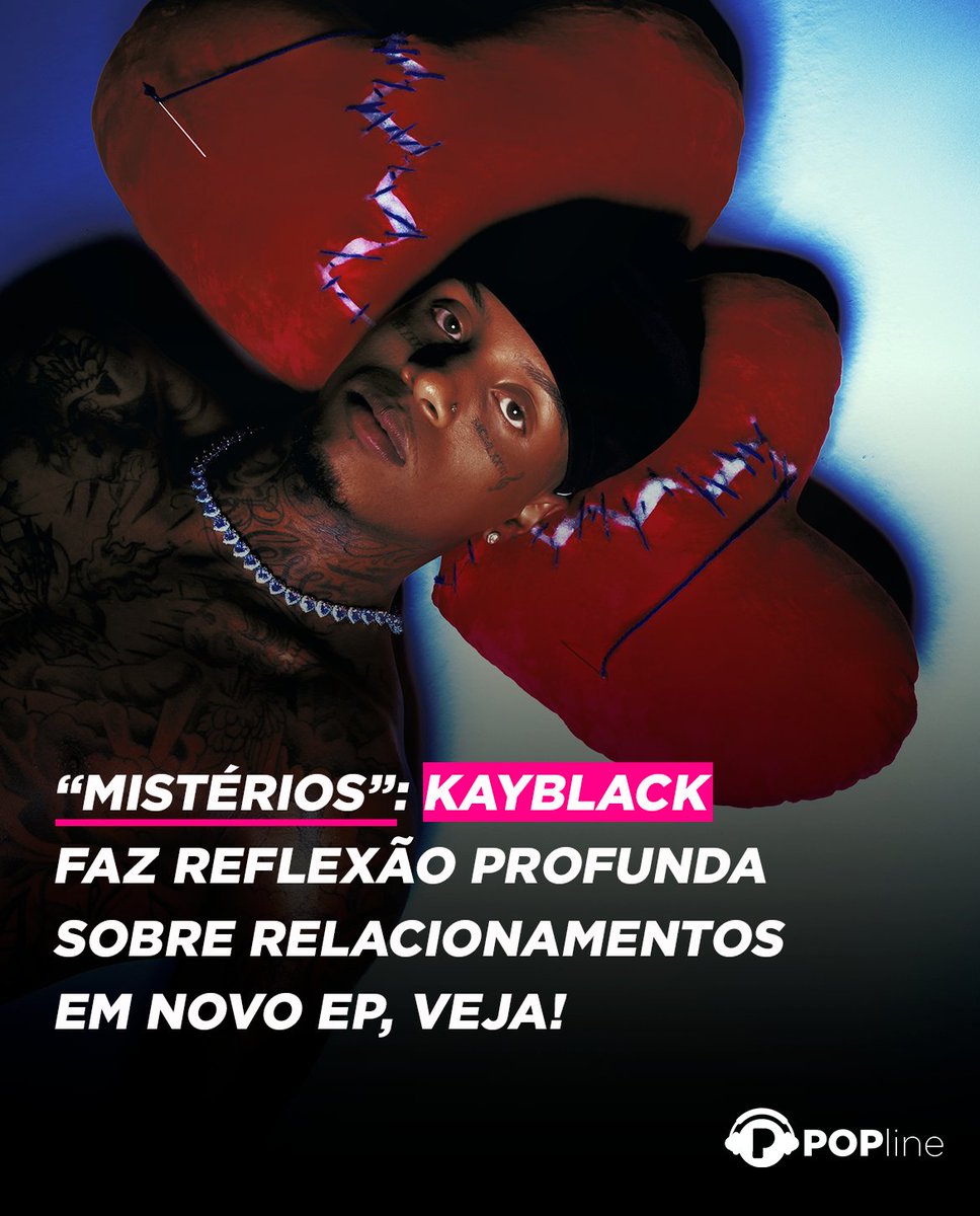 POPline's tweet photo. Figura consagrada no trap e rap brasileiro, #KayBlack se desafia ao mergulhar profundamente em temas de amor e perda – sem filtro – em seu mais novo EP,  #Mistérios, lançado nesta quarta-feira (17).

Vem saber tudo em https://t.co/bcot0JBMgH https://t.co/3Ij3NOPbGn