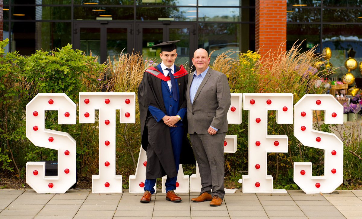 Simestone's tweet image. Very special day today celebrating my son’s graduation @StaffsUni.
Well done Josh, we are all so proud of you ❤️💫
#ProubdToBeStaffs #StaffsAwards