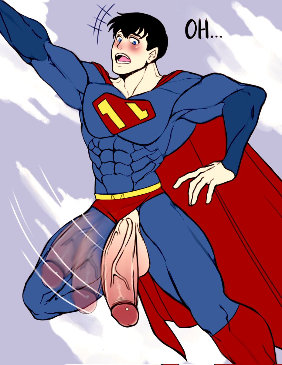 MXNOFSTXXL's tweet photo. “O-Oh no, why is this kept happening to me…”

Superman was blushing out of embarrassment when he saw his huge cock popping out from his suit…

… Hoped no-one would see his cock coming off from his suit included a recent female reporter that he loved so much… https://t.co/0pWlDx9rwX