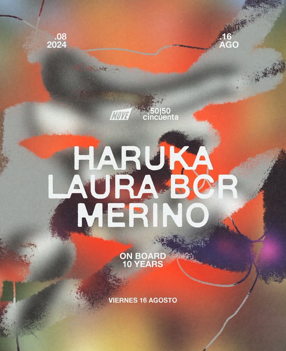 Move x 50|50 pres. On Board 10
Viernes, 16 de Agosto
21:00
Haruka
Laura BCR
Merino

ra.co/events/1953539