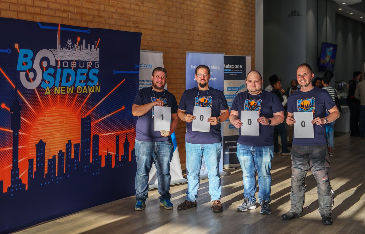 1000 events and counting! Congrats to <a href="/SecurityBSides/">Security BSides</a> on reaching 1000 events around the world since its inception in 2009. Thank you for fostering a thriving cybersecurity community. Let's keep the momentum going. Here's to many more 🥂

- <a href="/BSidesJoburg/">BSides Joburg</a> organizers