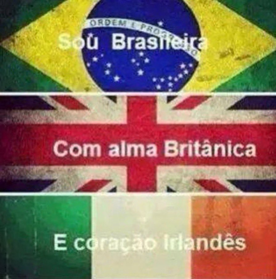 mariihlnzl's tweet photo. já começando a virar brasileira,com alma britânica e coração irlandês 🇧🇷🇬🇧🇮🇪 https://t.co/YoWyNJAJAp